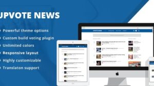 UpVote (v2.2.3) Social Bookmarking WordPress Theme