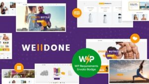 Welldone v2.1 Sports & Fitness Nutrition and Supplements Store WordPress Theme