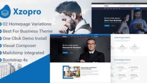 Xzopro (v1.1.8) Finance And Business WordPress Theme