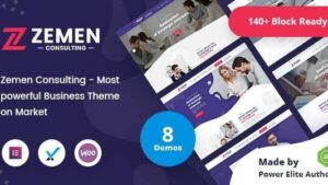 Zemen v4.0.1 Multi-Purpose Consulting Business WordPress Theme + RTL