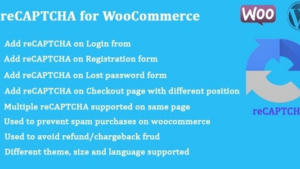 reCAPTCHA for WooCommerce (v1.2.2)
