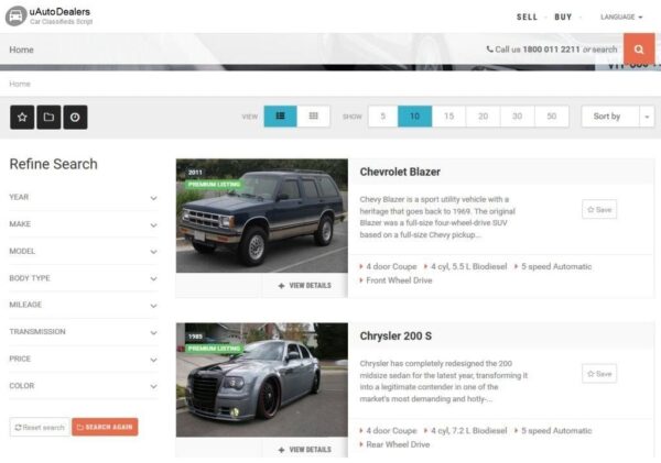 uAutoDealers v2.6.1 Auto Classifieds And Dealers Script
