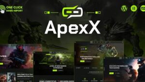 ApexX (1.0.1) Esports & Gaming WordPress Theme