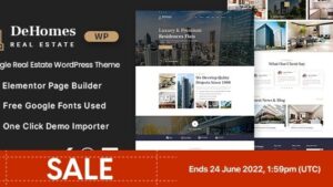 Dehomes (v1.2) Single Real Estate WordPress Theme