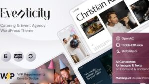 Eventicity (v1.1) Catering & Event Agency WordPress Theme