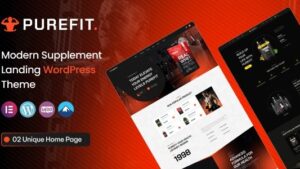Purefit v1.0.1 Health Supplement WordPress Theme
