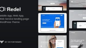 Redel v1.8.1 Responsive App Landing WordPress Theme