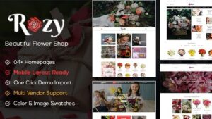 Rozy v1.2.26 Flower Shop WooCommerce WordPress Theme