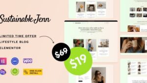 Sustainable Jenn v1.0.1 Eco Lifestyle Blog WordPress Theme