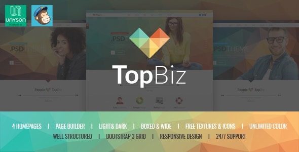 TopBiz v1.0.0 Responsive Corporate WordPress Theme