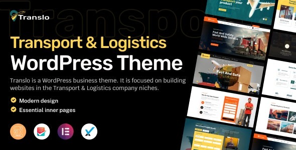 Translo v1.1 Logistics and Transportation WordPress Theme