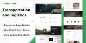 Transportation and Logistics Theme Transflash Nulled Free Download