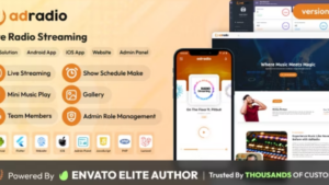 Fixed* AdRadio (v1.2.0) Live Radio Streaming Website and Apps with Admin Panel 
