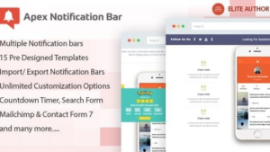 Apex Notification Bar (v2.1.6) Responsive Notification Bar Plugin for WordPress
