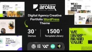 Arolax (v2.1.5) Creative Digital Agency Theme (Activated)