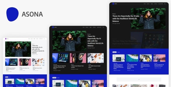 Asona (v1.3) Creative Minimal Blog and Magazine WordPress Theme