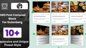 BWD Post Carousel Block For Gutenberg v1.3