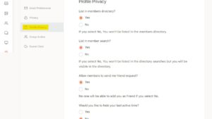 BuddyPress Profile Visibility Manager v1.2.1