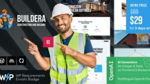 Buildera Construction & Building WordPress Theme Nulled Free Download