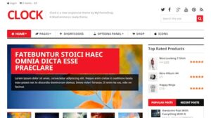 MyThemeShop Clock WordPress Theme v1.3.2