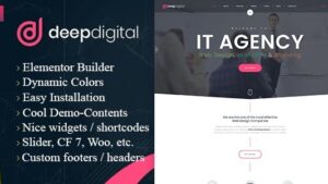DeepDigital (v1.0.2) Web Design Agency WordPress Theme