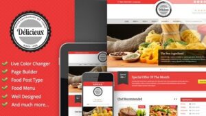Delicieux (v1.3.5) Restaurant Wordpress Theme