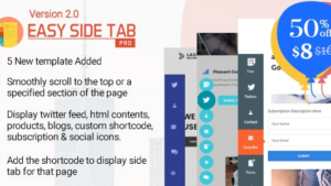 Easy Side Tab Pro (v2.0.7) Responsive Floating Tab Plugin For Wordpress
