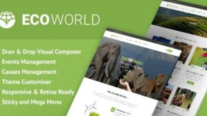 Eco World (v1.15) Nature and Environmental WordPress Theme