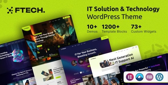 Ftech v1.0.2 IT Solution & Technology WordPress