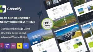 Greenify v1.7 Solar & Renewable Energy WordPress Theme