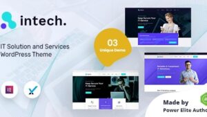 Intech Theme v1.9 IT Solutions Company WordPress Websites