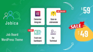 Jobica (v1.4.1) Elementor IT Job Board WordPress Theme