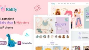 Kidify v1.2.1 Baby & Kids store eCommerce Woocommerce Theme