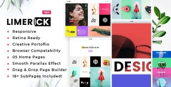 Limerick v2.7 A Colorful and Modern Multipurpose Portfolio Theme