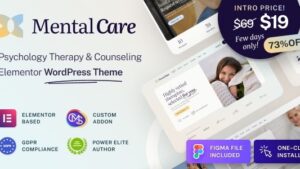 Mental Care v1.0.4 Therapy & Counseling Psychologist WordPress Theme