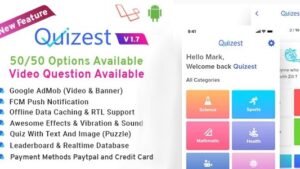 Quizest v2.0.4 Complete Quiz Solutions With Android App And Interactive Admin Panel