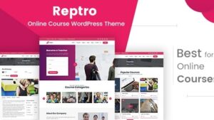 Reptro (v2.1) Online Course WordPress Theme