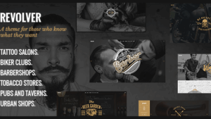 Revolver (v1.9) Tattoo Studio and Barbershop Theme