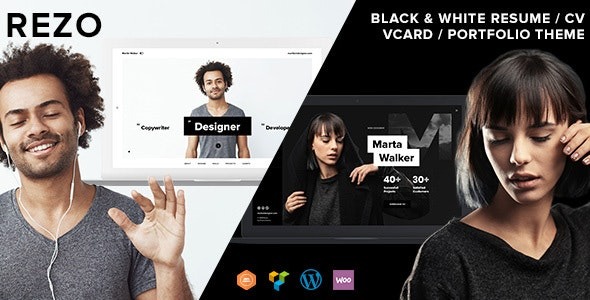 Rezo (v1.0.2) Resume, vCard, CV WordPress