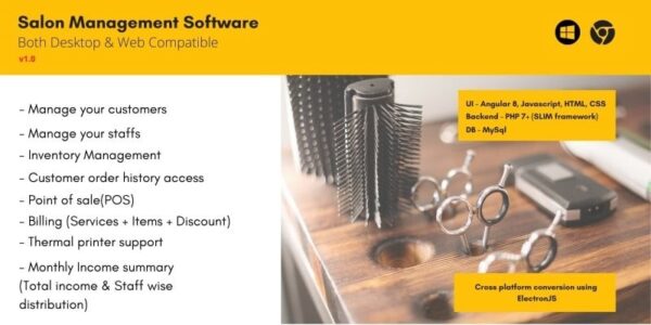 Salon Management Software PHP NodeJS v1.0