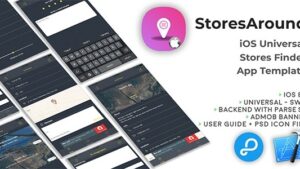 StoresAround iOS Universal Store Finder App Template (Swift) (25 July 2024)