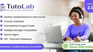 TutoLab v2.0 Personal Course Selling Platform