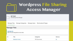 WP FSAM (v1.1) File Sharing Access Manager