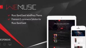 WeMusic v1.9.2 Music Band Event WordPress Theme