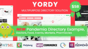 Yordy (v1.4) Directory Listings WordPress Theme