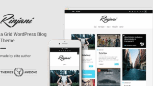 A Responsive Grid Blog Theme - Rinjani v1.6