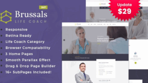 Brussals (v1.0) Personal Development Coach WordPress Theme