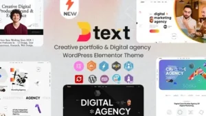 Btext (v1.0.3) Creative Portfolio & Digital Agency WordPress Elementor Theme