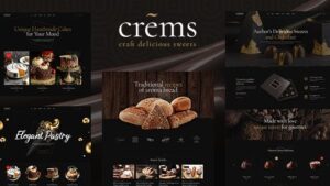Crems (v1.1.8) Bakery, Chocolate Sweets & Pastry WordPress Theme