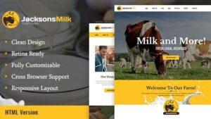 Dairy Farm (v1.1.1) Eco Products WordPress Theme